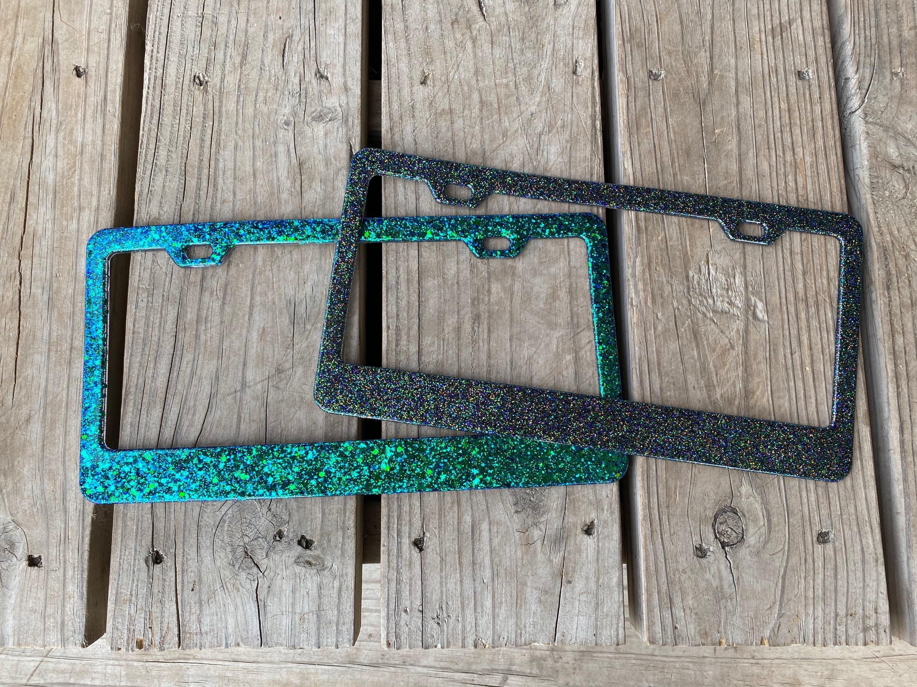 Glitter License Plate Frame you choose glitter Etsy