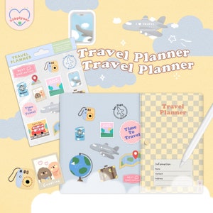 Digital Travel Planner | Travel Journal | Travel Itinerary | Vacation Planner | Travel Diary | Trip Planner | Goodnotes Planner + Stickers