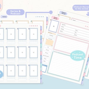 Reading Log, Digital Reading Journal, Reading Journal, Entertainment Journal, Book Review, Library Tracker, digital notebook, cute digital notebook, reading planner, student planner, digital planner, goodnotes notebook, hyperlinked notebook, Undated planner, Cute Planner, Kawaii Notebook, aesthetic digital notebook, digital journal, ipad planner, Templates, Goodnotes Templates, Goodnotes Planner, Movies, Series, Podcast & Reading Log For Goodnotes