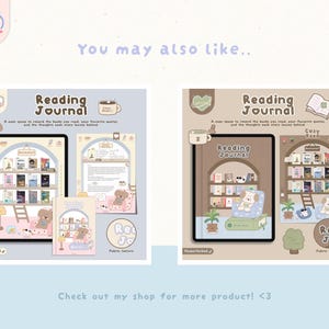 Digital Reading Journal, Reading Log, Book Tracker, Goodnotes, Notability Journal,  Booktok Review Planner, Reading Planner for iPad, Entertainment Journal, Book Review, Library Tracker, digital notebook, bookish, book lovers, cute digital notebook, reading planner, student planner, digital planner, goodnotes notebook, hyperlinked notebook, Kawaii Notebook, aesthetic digital notebook, digital journal, ipad planner, Templates, Goodnotes Templates, Goodnotes Planner, Reading Log For Goodnotes