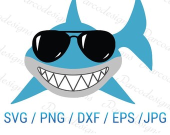 Free Free 138 Shark With Glasses Svg SVG PNG EPS DXF File