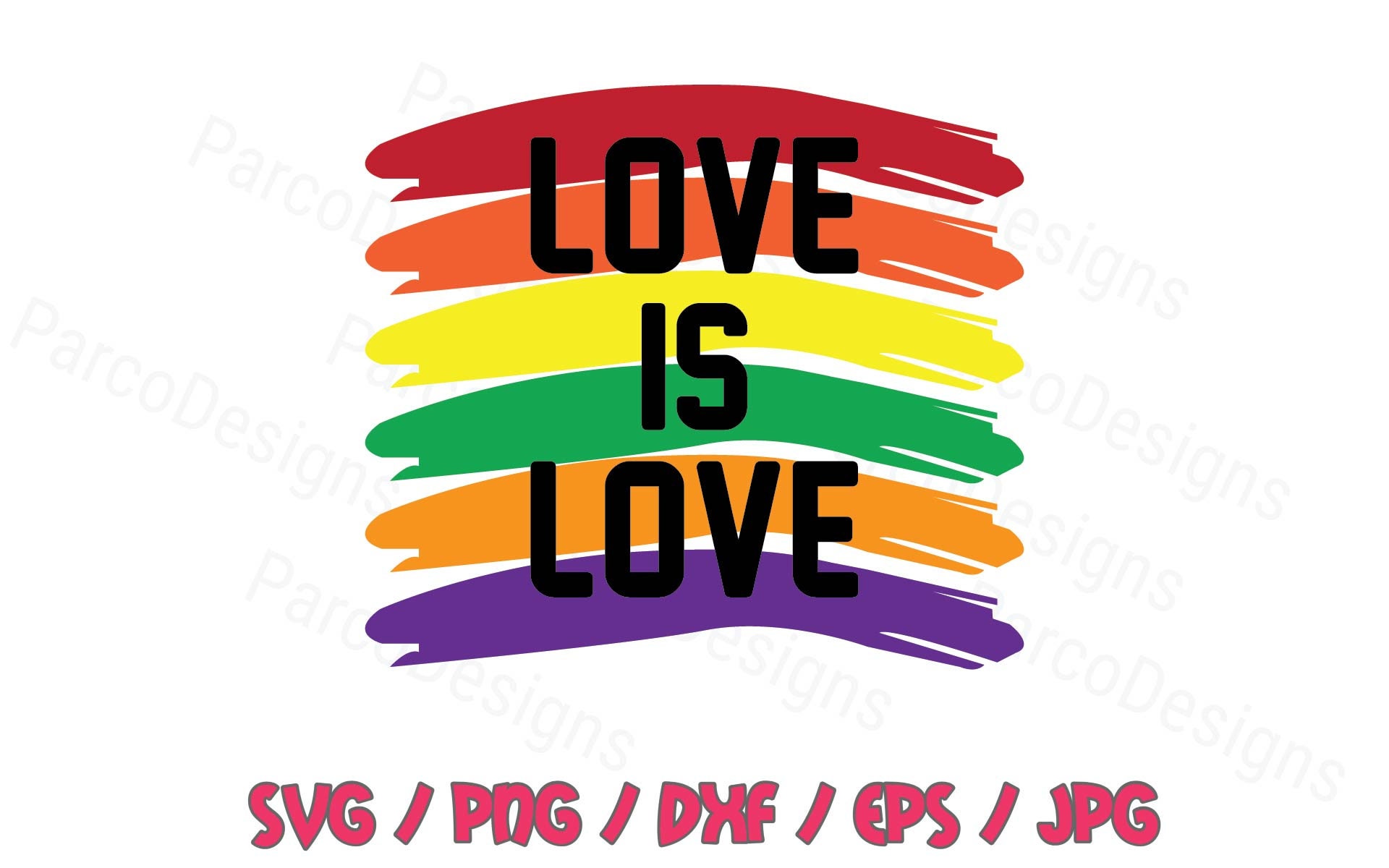 Love Is Love Svg Png Dxf Eps Jpg | Etsy
