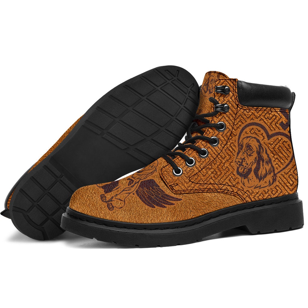 Cocker Spaniel Heaven Dog Allseasonboots Vegan Leather Etsy
