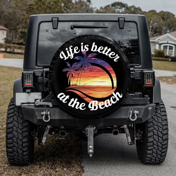 Spare Tire Cover Palm Tree Etsy
