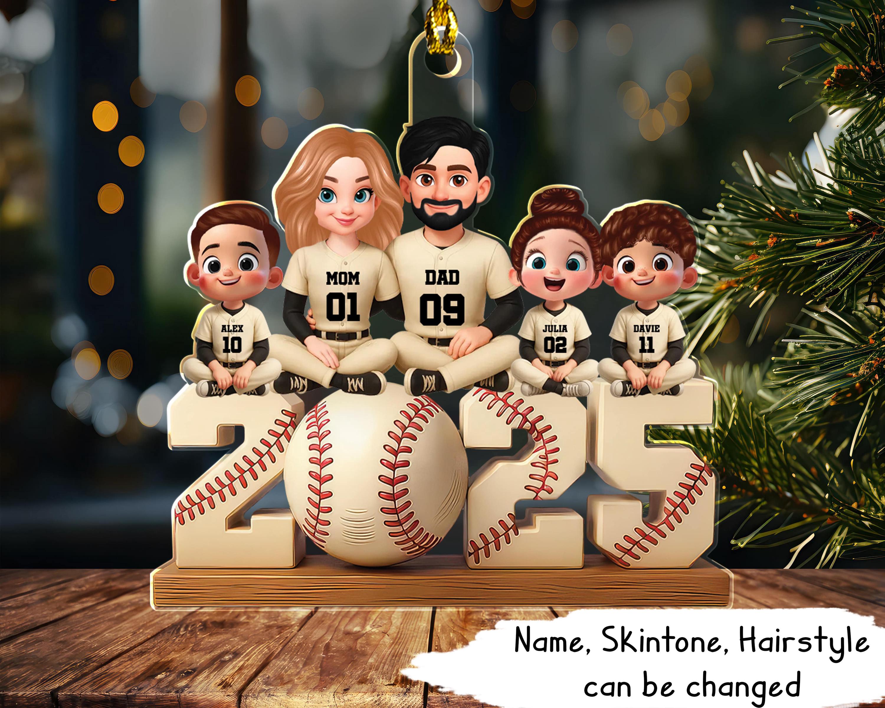 What Is Family Name Personalized Snowman Christmas Ornaments Custom Family Names 8pcs Xmas Ornaments Customized Ornaments For Christmas Tree Hanging Decorations Family Christmas Ornaments