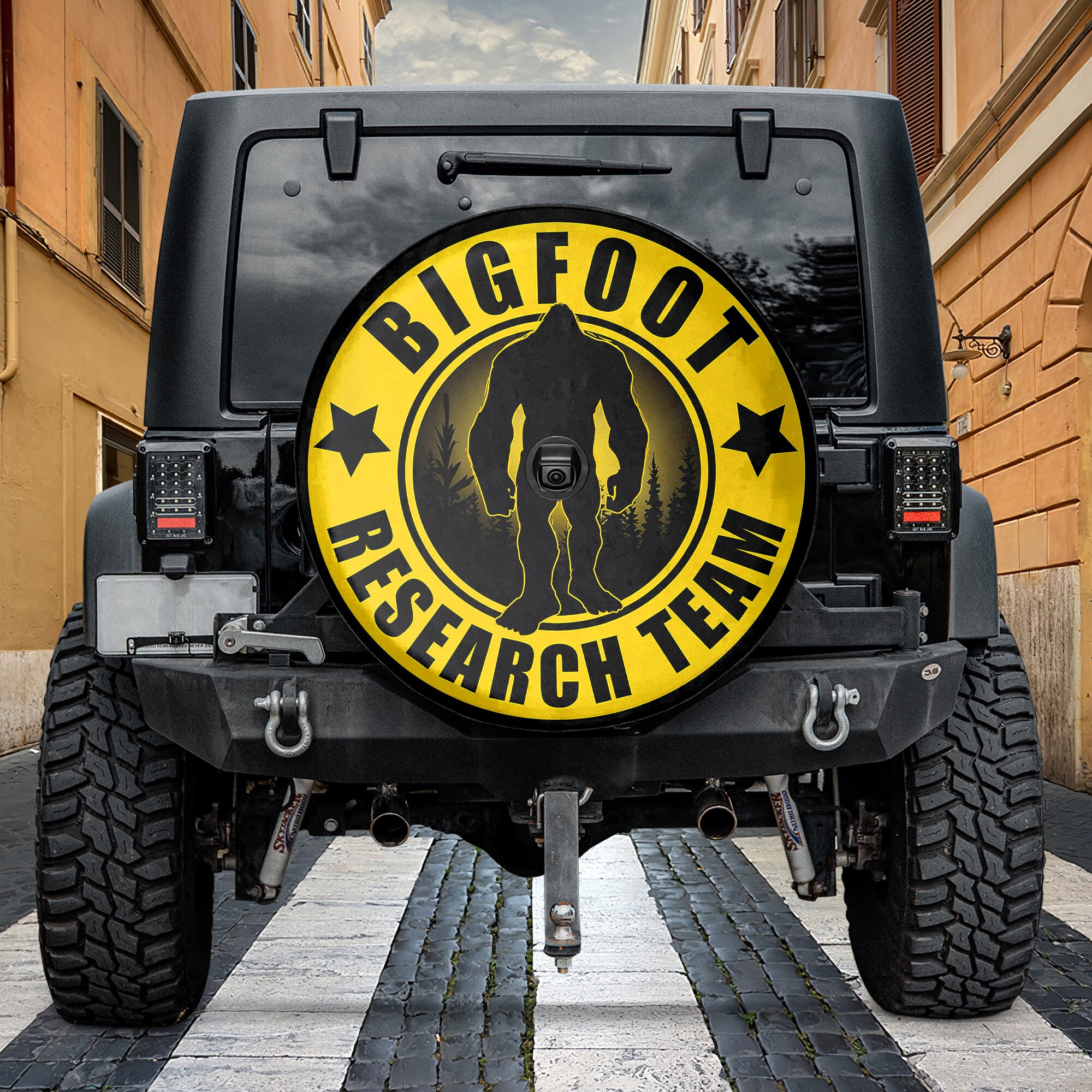 Funny Spare Tire Covers, Bigfoot Research Team Spare Tire Funny Spare Tire Covers, Bigfoot Research Team Spare Tire