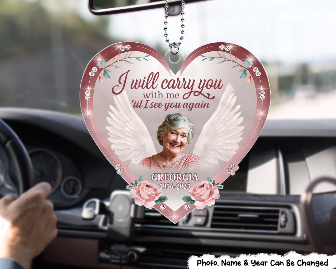 I Will Carry You With Me Until I See You Again, Personalized Memorial ...