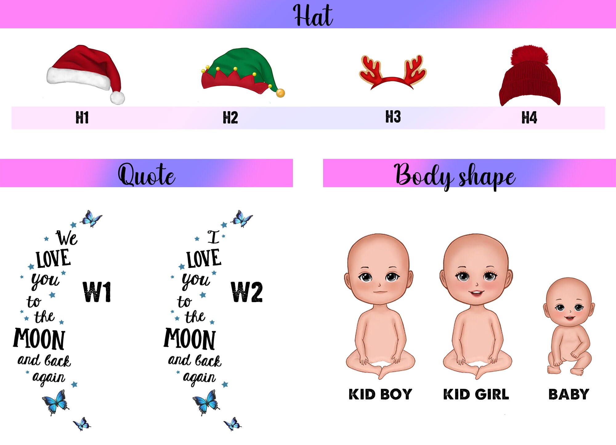 Custom Photo Moon Ornament, Grandma Granddaughter Gift