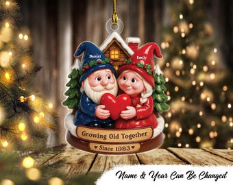 Personalized Couple Christmas Ornament 2025, Together Ornament, Custom Couple Christmas 2025 Ornament, New Couple Keepsake, Gift For Couples