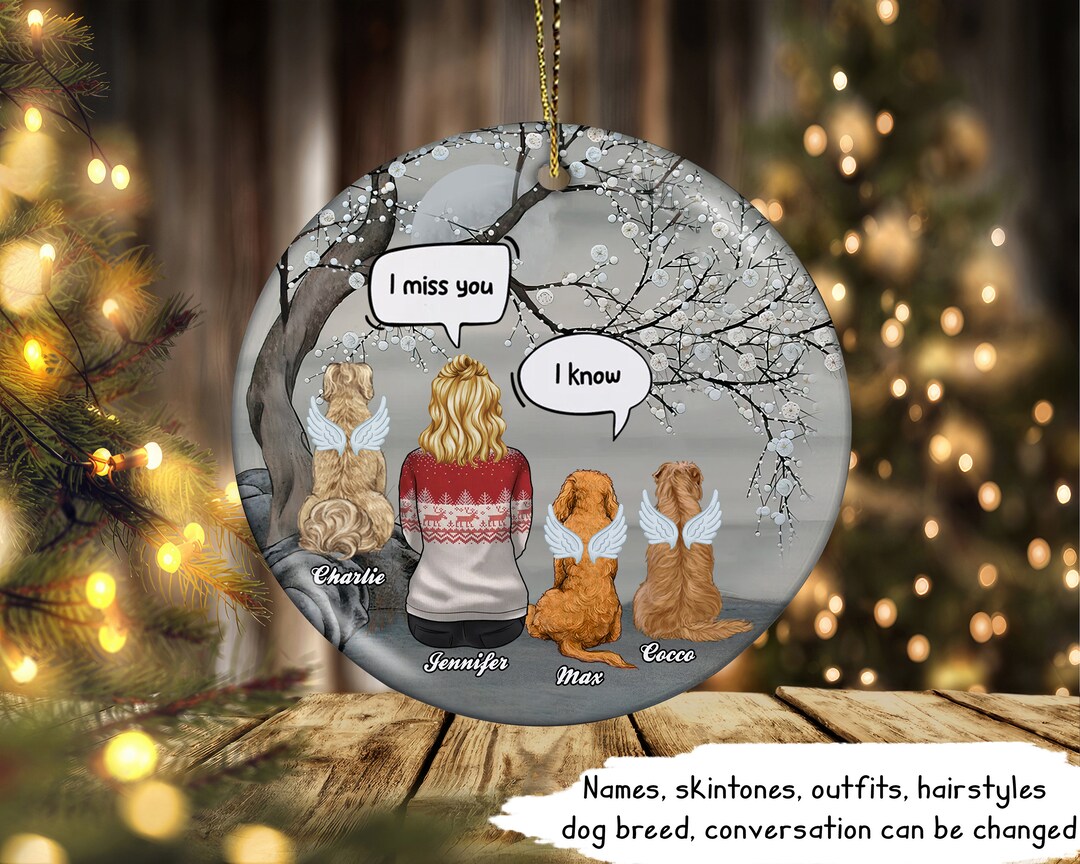 Personalized Memorial Dog Crystal Pendulum - Up to 3 Dogs - Best Gift For Dog Lovers - I Still Talk To You main image 1