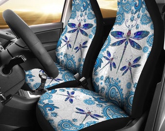 Interior Accessories Set for Women Gift Safety Belt Cover Armrest Pad GePrint Cartoon Colorful Bamboo Dragonfly Print Full Set of 6 pcs Front Bucket Seat Cover with 15 Inch Steering Wheel Cover Interior Accessories Set for Women Gift Safety Belt Cover Armrest Pad GePrint Cartoon Colorful Bamboo Dragonfly Print Full Set of 6 pcs Front Bucket Seat Cover with 15 Inch Steering Wheel Cover