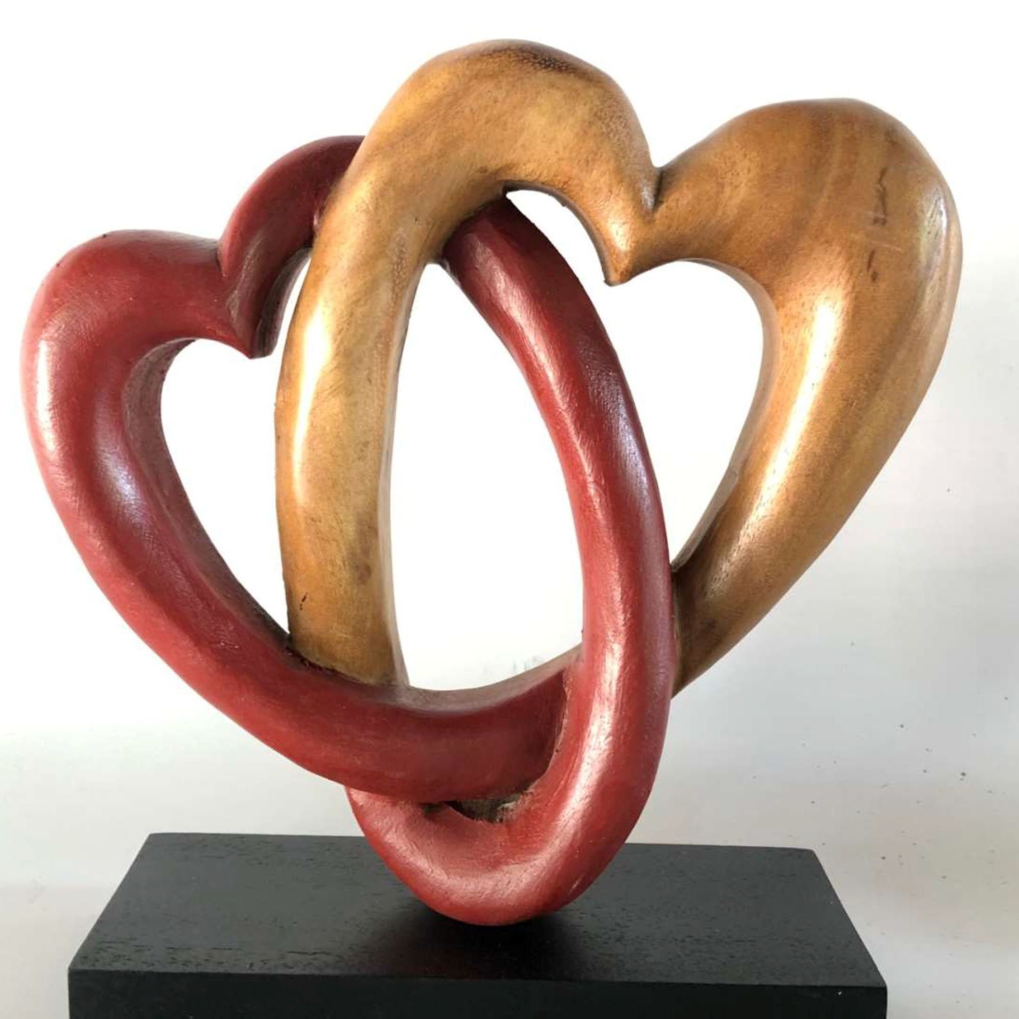 Heart sculpture broken heart Handmade Sculpture indoor ornament 3d heart  metal heart broken heart
