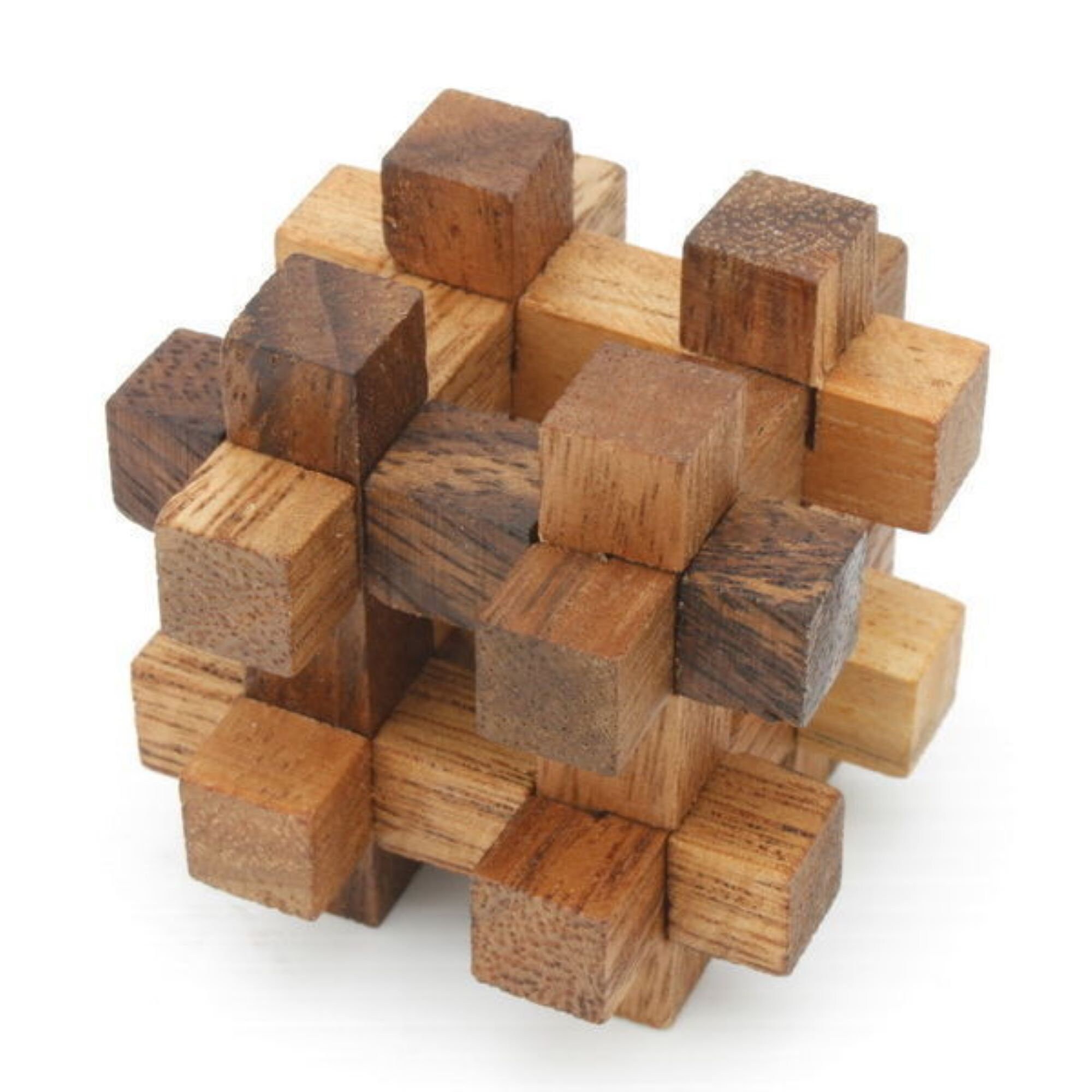 Box Puzzles de Madeira - 4 peças - Oncube: os melhores cubos