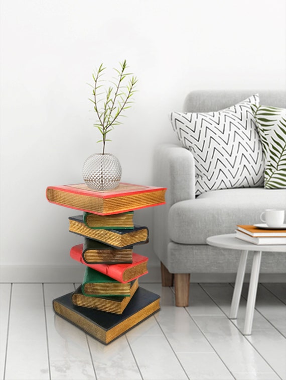 Table d'appoint de pile de livres tabouret d'angle - Etsy Canada