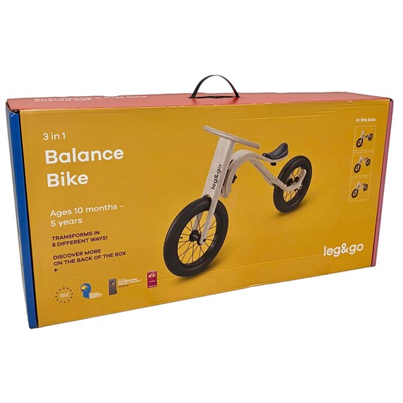 Wooden Balance Bike Transformable 3 