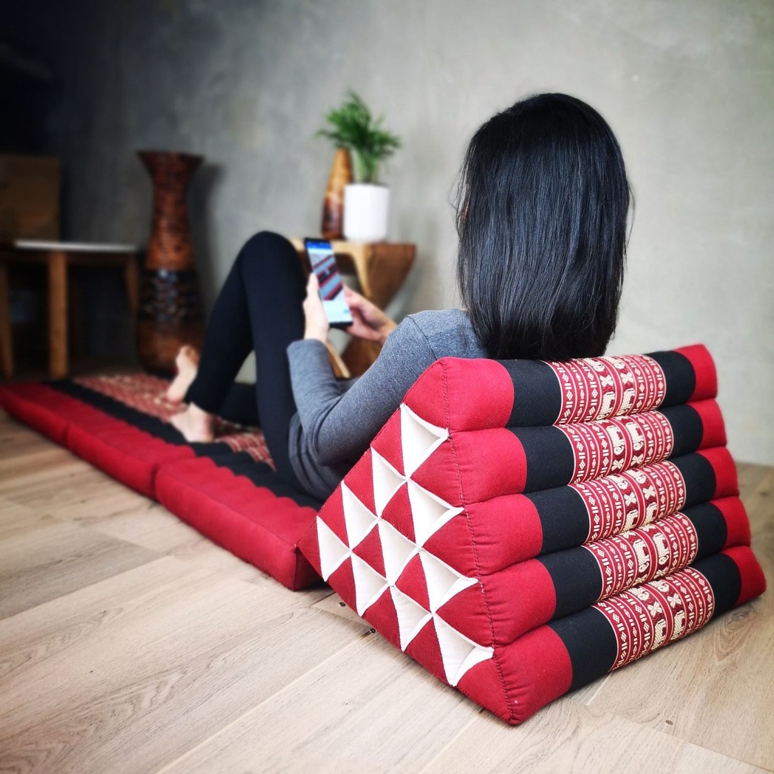 Kapok Zabuton Meditation Cushion Set With Cotton Zafu