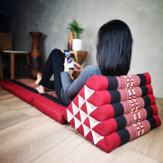Yoga Thai relaxation Jumbo size cushions 3-Fold Zafu Meditation Cushion Set-100% Kapok Fibre XL JUMBO  size