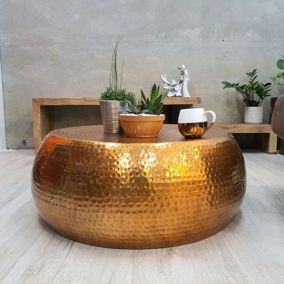 Akora Hand Crafted Metal Coffee Table 75cm