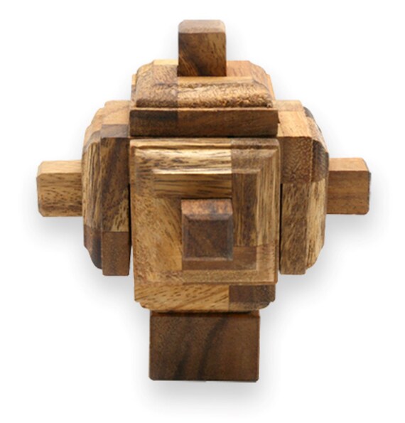 3D Wooden Brain Teaser Puzzle Wood 