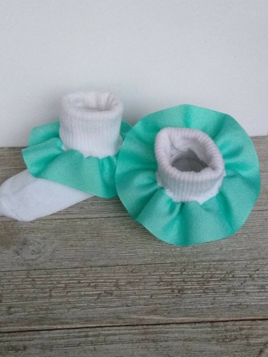 Navy Solid ruffle socks colored birthday socks fall school Etsy