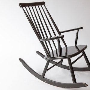 Rara mecedora ASKO de 1964 de Olli Borg | Modelo Eveliina | Diseño nórdico vintage