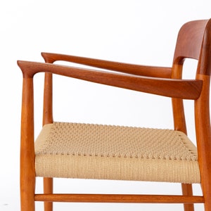 Armchair No. 56 by Niels Otto Møller (1954) – Teak Frame, Renewed Danish Paper Cord, Worldwide Shipping image 4