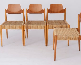 4 of 16 Vintage chairs by Egon Eiermann #SE19 Bauhaus Germany 1950s