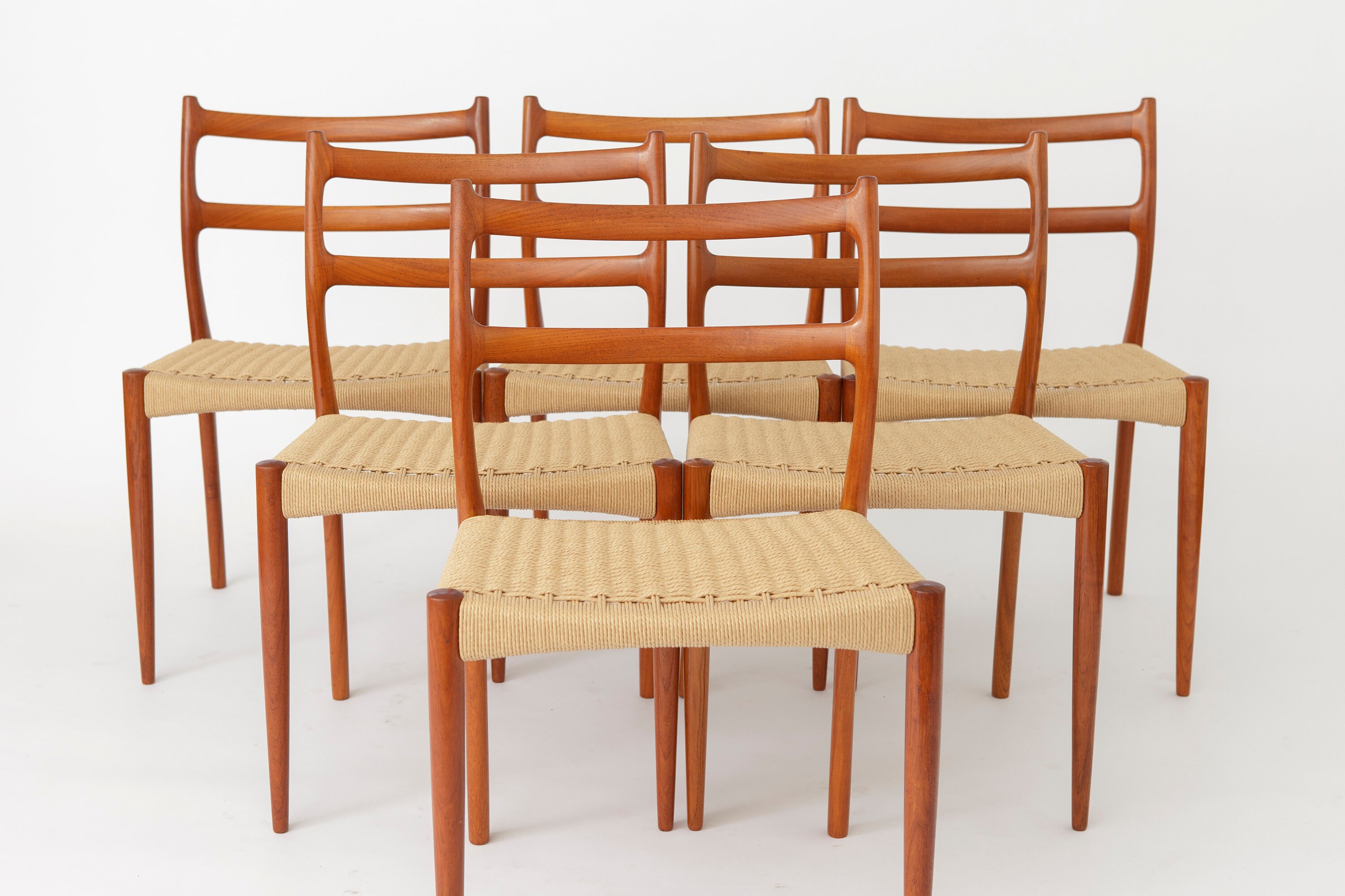 6 Søren Ladefoged Vintage Chairs for SL Møbler Denmark 6 Søren Ladefoged Vintage Chairs for SL Møbler Denmark