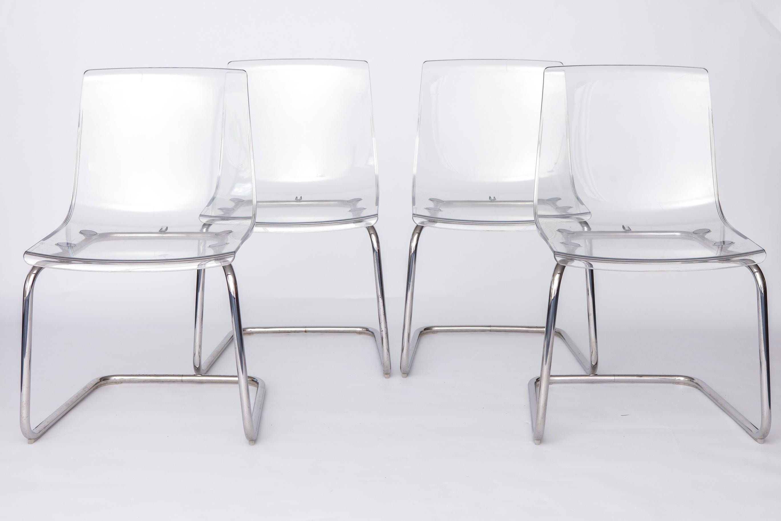 廃盤レアー　希少　IKEA KROBY フロアスタンド ホワイト　クロム Set of 4 IKEA “tobias” Chairs – Design by Carl Öjerstam, 1990s