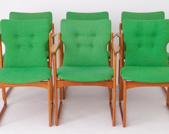 Set of 6 Vamdrup Dining Chairs Danish Teak 1960s Vintage