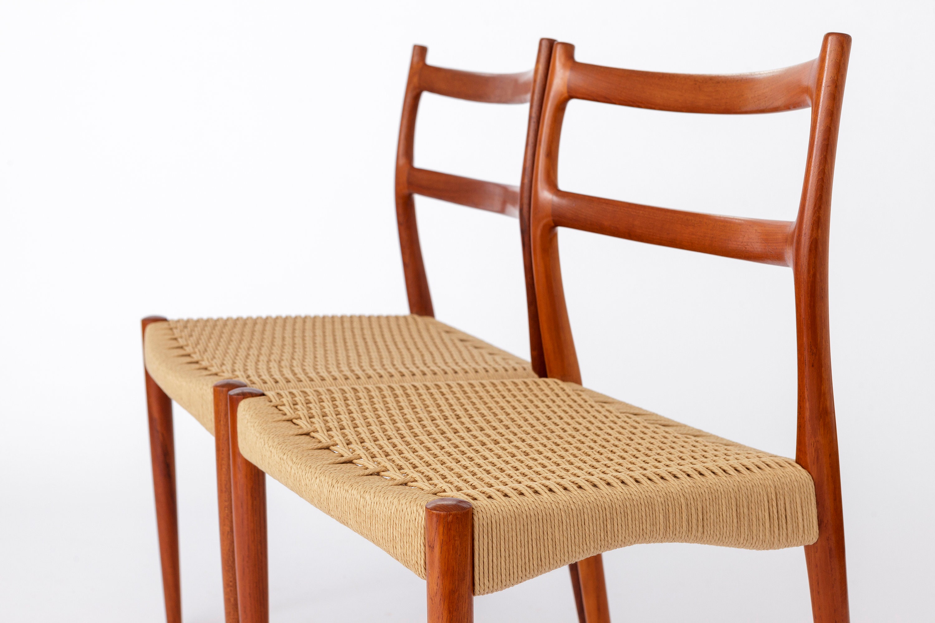 Pair of Vintage Danish Teak Dining Chairs by Søren Ladefoged Pair of Vintage Danish Teak Dining Chairs by Søren Ladefoged