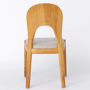 1 des 3 chaises Niels Koefoed en chêne années 1970 Vintage danois image 7