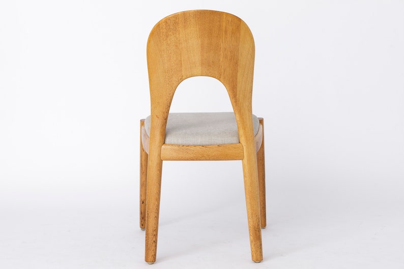 1 of 3 Niels Koefoed Chairs Oak 1970s Danish Vintage image 7