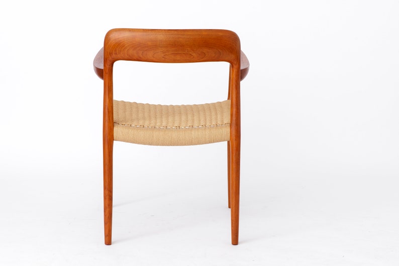 Armchair No. 56 by Niels Otto Møller (1954) – Teak Frame, Renewed Danish Paper Cord, Worldwide Shipping image 8