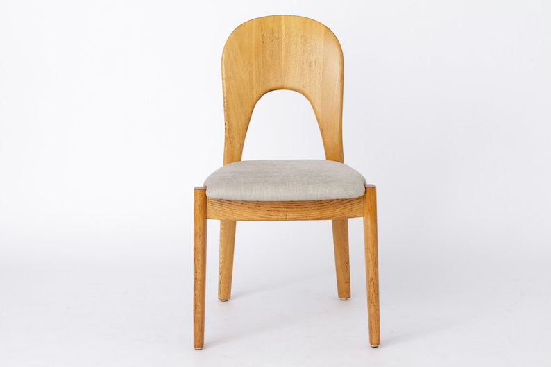 1 of 3 Niels Koefoed Chairs Oak 1970s Danish Vintage image 1