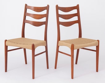 2 of 4 Arne Wahl Iversen Chairs 1960s Teak Vintage