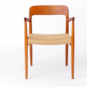 Armchair No. 56 by Niels Otto Møller (1954) – Teak Frame, Renewed Danish Paper Cord, Worldwide Shipping image 1