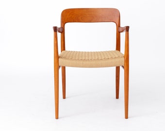 RESERVED - Armchair No. 56 by Niels Otto Møller (1954) – Teak Frame, Renewed Danish Paper Cord