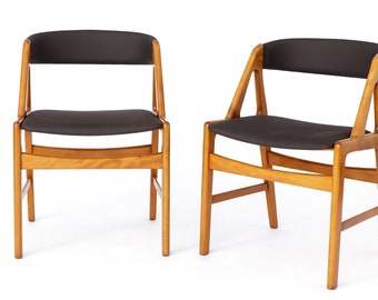 2 Vintage Chairs by Henning Kjaernulf, Denmark 1960s