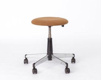 Vintage Swivel Stool Industry/ Office 1960s Martin Stoll GmbH Germany