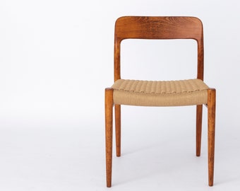 Niels Moller Vintage Chair 1950s Danish Papercord