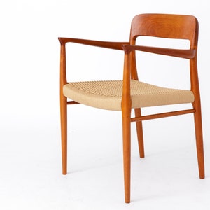 Armchair No. 56 by Niels Otto Møller (1954) – Teak Frame, Renewed Danish Paper Cord, Worldwide Shipping image 2