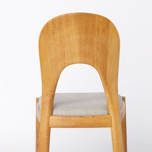 1 des 3 chaises Niels Koefoed en chêne années 1970 Vintage danois image 9