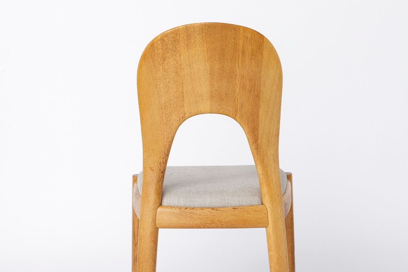 1 of 3 Niels Koefoed Chairs Oak 1970s Danish Vintage image 9