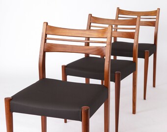 3 vintage dining chairs 60s-70s, retro, set of 3