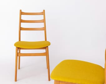 ヴィンテージ IKEA Herman チェア 2脚、2000 年代製、明るい黄色の