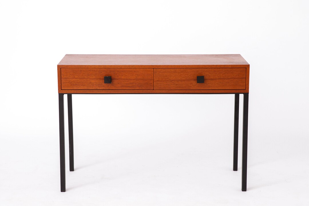 Vintage Side Table With Drawers 1960s1970s Teak Retro Etsy