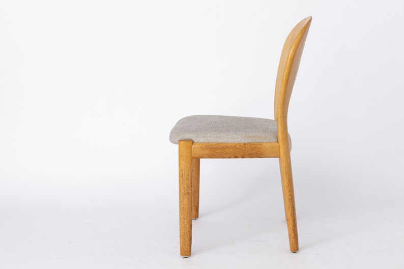 1 des 3 chaises Niels Koefoed en chêne années 1970 Vintage danois image 4