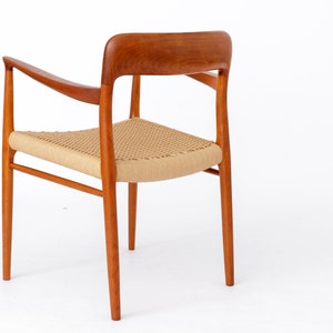 Armchair No. 56 by Niels Otto Møller (1954) – Teak Frame, Renewed Danish Paper Cord, Worldwide Shipping image 7