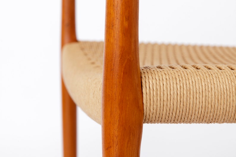 Armchair No. 56 by Niels Otto Møller (1954) – Teak Frame, Renewed Danish Paper Cord, Worldwide Shipping image 5